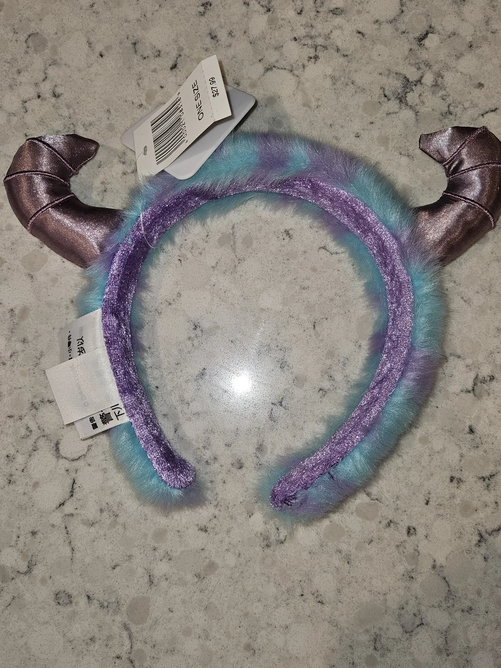 Disney Plush Teal & Purple Horned Headband